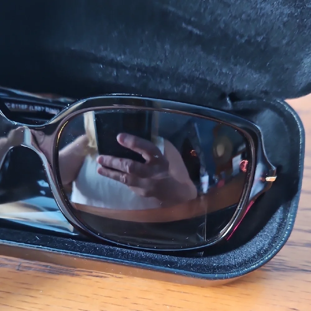 Coach Rectangular Tortoise Shell Sunglasses